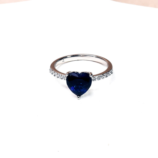 Halo Heart (Sapphire)